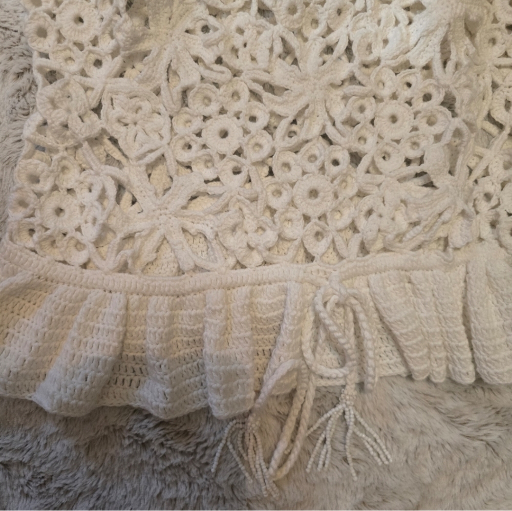FARM Rio White Crochet Top - Picture 5 of 7
